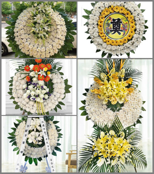 山西阳泉郊区平坦镇常家山村花圈速递